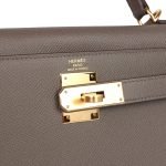 Hermes Kelly Sellier 28 Etain Epsom Gold Hardware 72532 product photo 7