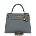 Hermes Kelly Sellier 28 Vert Amande Epsom Gold Hardware 71566 product photo 1