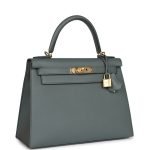 Hermes Kelly Sellier 28 Vert Amande Epsom Gold Hardware 71566 product photo 2