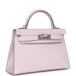 Hermes Kelly Sellier 20 Mauve Pale Epsom Palladium Hardware 69895 product photo 2
