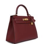 Hermes Kelly Sellier 28 Rouge H Epsom Gold Hardware 70410 product photo 2