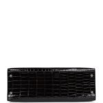 Hermes Kelly Sellier 32 Black Shiny Porosus Crocodile Gold Hardware 72965 product photo 7