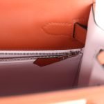 Hermes Kelly Sellier 28 Cuivre Swift And Ecru Toile H Palladium Hardware 72198 product photo 8