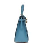 Hermes Kelly Sellier 25 Blue Jean Epsom Gold Hardware 70866 product photo 4