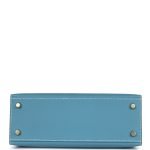Hermes Kelly Sellier 25 Blue Jean Epsom Gold Hardware 70866 product photo 6
