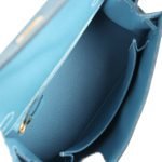 Hermes Kelly Sellier 25 Blue Jean Epsom Gold Hardware 70866 product photo 8