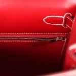 Hermes Kelly Sellier 28 Rouge Piment Box Palladium Hardware 70377 product photo 9