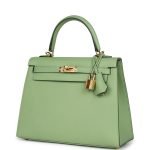 Hermes Kelly Sellier 25 Vert Criquet Epsom Gold Hardware 71316 product photo 3
