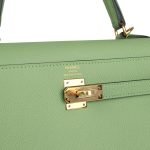Hermes Kelly Sellier 25 Vert Criquet Epsom Gold Hardware 71316 product photo 7