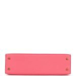 Hermes Kelly Sellier 20 Rose Azalee Chevre Mysore Gold Hardware 70176 product photo 6