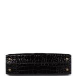 Hermes Kelly Sellier 20 Black Shiny Alligator Gold Hardware 72794 product photo 6