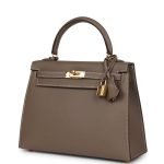 Hermes Kelly Sellier 25 Etoupe Epsom Gold Hardware 72411 product photo 3