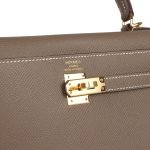 Hermes Kelly Sellier 25 Etoupe Epsom Gold Hardware 72411 product photo 7