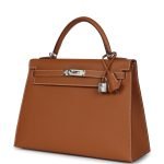 Hermes Kelly Sellier 32 Gold Epsom Palladium Hardware 72967 product photo 3