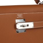 Hermes Kelly Sellier 32 Gold Epsom Palladium Hardware 72967 product photo 7