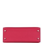Hermes Kelly Sellier 25 Framboise Verso Epsom Palladium Hardware 128804 product photo 5