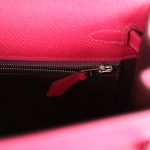 Hermes Kelly Sellier 25 Framboise Verso Epsom Palladium Hardware 128804 product photo 8