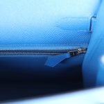 Hermes Kelly Sellier 32 Bleu France Epsom Palladium Hardware 129829 product photo 8