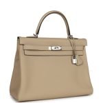 Hermes Kelly Retourne 35 Trench Togo Palladium Hardware 130954 product photo 2