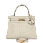 Hermes Kelly Retourne 28 Beton Matte Alligator Gold Hardware 128677 product photo 1
