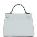 Hermes Kelly Retourne 32 Bleu Pale Clemence Palladium Hardware 128933 product photo 4