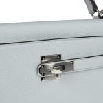 Hermes Kelly Retourne 32 Bleu Pale Clemence Palladium Hardware 128933 product photo 6