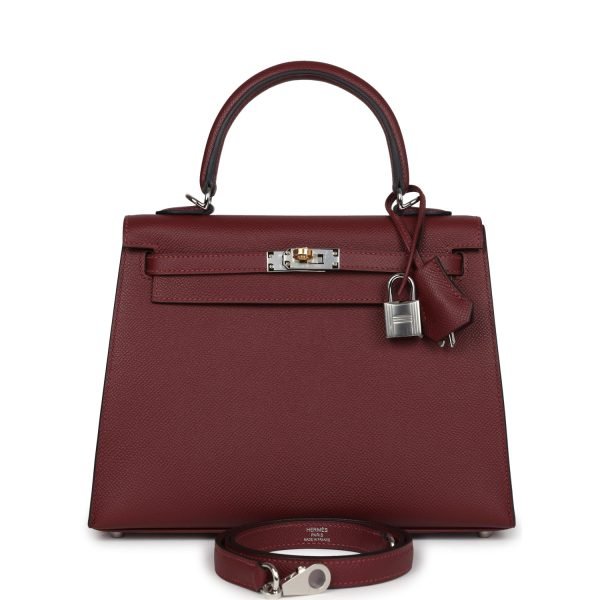 Hermes Kelly Sellier 25 Rouge H Epsom Electrum Hardware 128904 product photo 1
