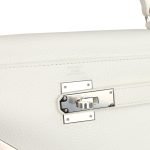 Hermes Kelly Retourne 28 White Clemence Palladium Hardware 81876 product photo 7
