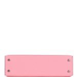 Hermes Kelly Sellier 20 Rose Confetti Verso Chevre Palladium Hardware 81953 product photo 6