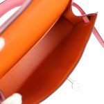 Hermes Kelly Sellier 20 Rose Confetti Verso Chevre Palladium Hardware 81953 product photo 8