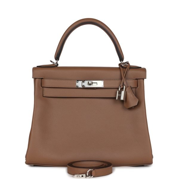 Hermes Kelly Retourne 28 Alezan Evercolor Palladium Hardware 130998 product photo 1