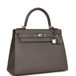 Hermes Kelly Sellier 28 Etain Epsom Palladium Hardware 131008 product photo 2