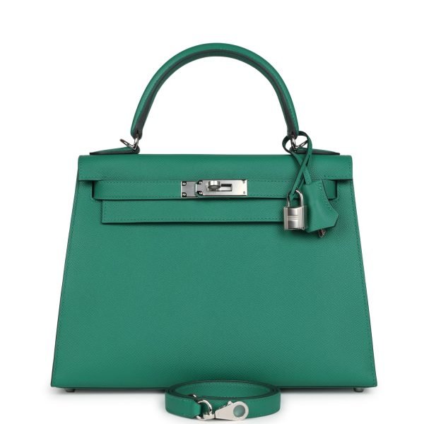 Hermes Kelly Sellier 28 Vert Vertigo Epsom Palladium Hardware 130847 product photo 1