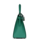 Hermes Kelly Sellier 28 Vert Vertigo Epsom Palladium Hardware 130847 product photo 3