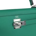 Hermes Kelly Sellier 28 Vert Vertigo Epsom Palladium Hardware 130847 product photo 6