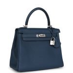 Hermes Kelly Retourne 25 Bleu De Prusse Togo Palladium Hardware 129863 product photo 2