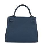 Hermes Kelly Retourne 25 Bleu De Prusse Togo Palladium Hardware 129863 product photo 4