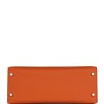 Hermes Kelly Sellier 28 Orange Epsom Palladium Hardware 128744 product photo 5