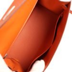 Hermes Kelly Sellier 28 Orange Epsom Palladium Hardware 128744 product photo 7