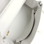 Hermes Kelly Retourne 25 New White Swift Gold Hardware 128648 product photo 7