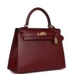 Hermes Kelly Sellier 25 Rouge H Box Gold Hardware 99513 product photo 2