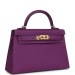 Hermes Kelly Sellier 20 Anemone Epsom Gold Hardware 151840 product photo 2