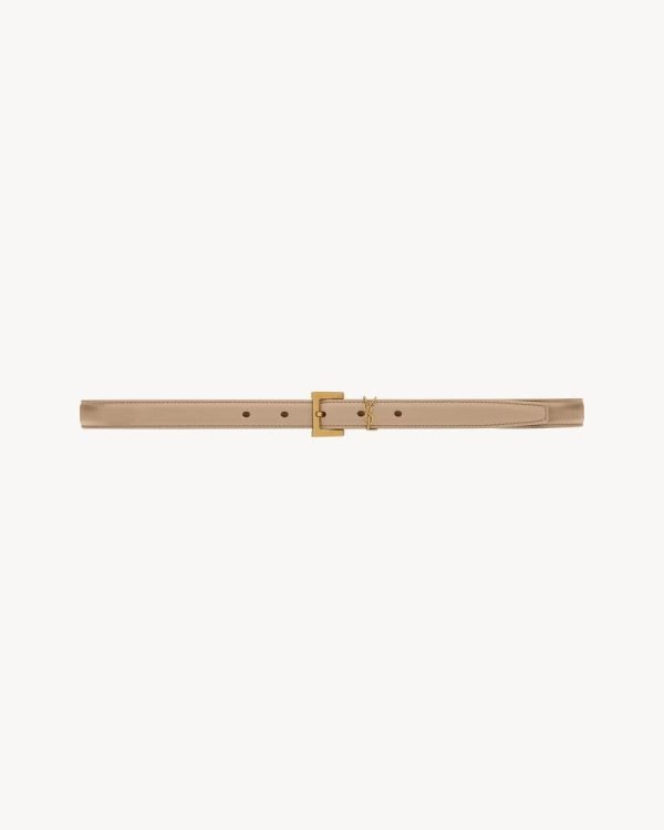 cassandre thin belt with square buckle in box saint laurent leather