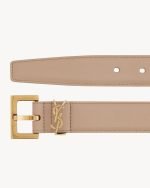 Cassandre Belt With Square Buckle In Shiny Box Saint Laurent Leather 634437BOO0W2721 product photo 2