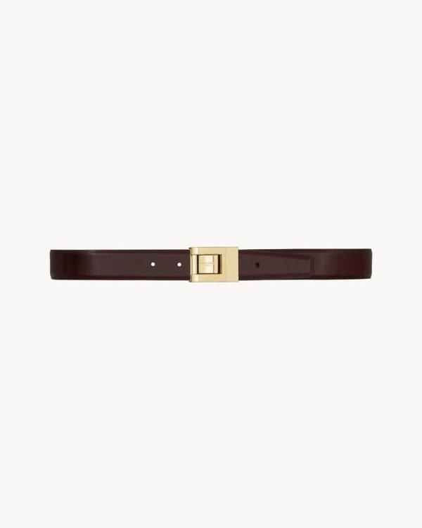 la 76 belt in smooth leather