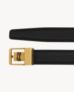 La 66 Buckle Thin Belt In Grained Lambskin 777966AACYT1000 product photo 2