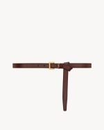 Cassandre Thin Belt In Vegetable-Tanned Leather 782076AADBP2447 product photo 2