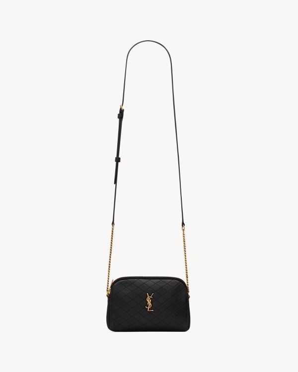 YSL Gaby Zipped Pouch in Quilted Lambskin