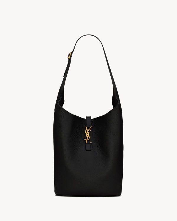 YSL LE 5 à 7 Hobo Grained Leather