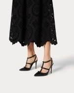 Rockstud Ankle Strap Pump With Tonal Studs 100 MM 5W2S0393VB8_0NO product photo 2